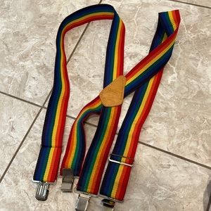 Mens Rainbow Suspenders